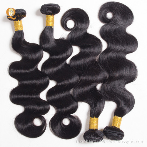 Brazilian 3 Bundles Deep Wave Human Hair Piece With Lace Closure And Frontal